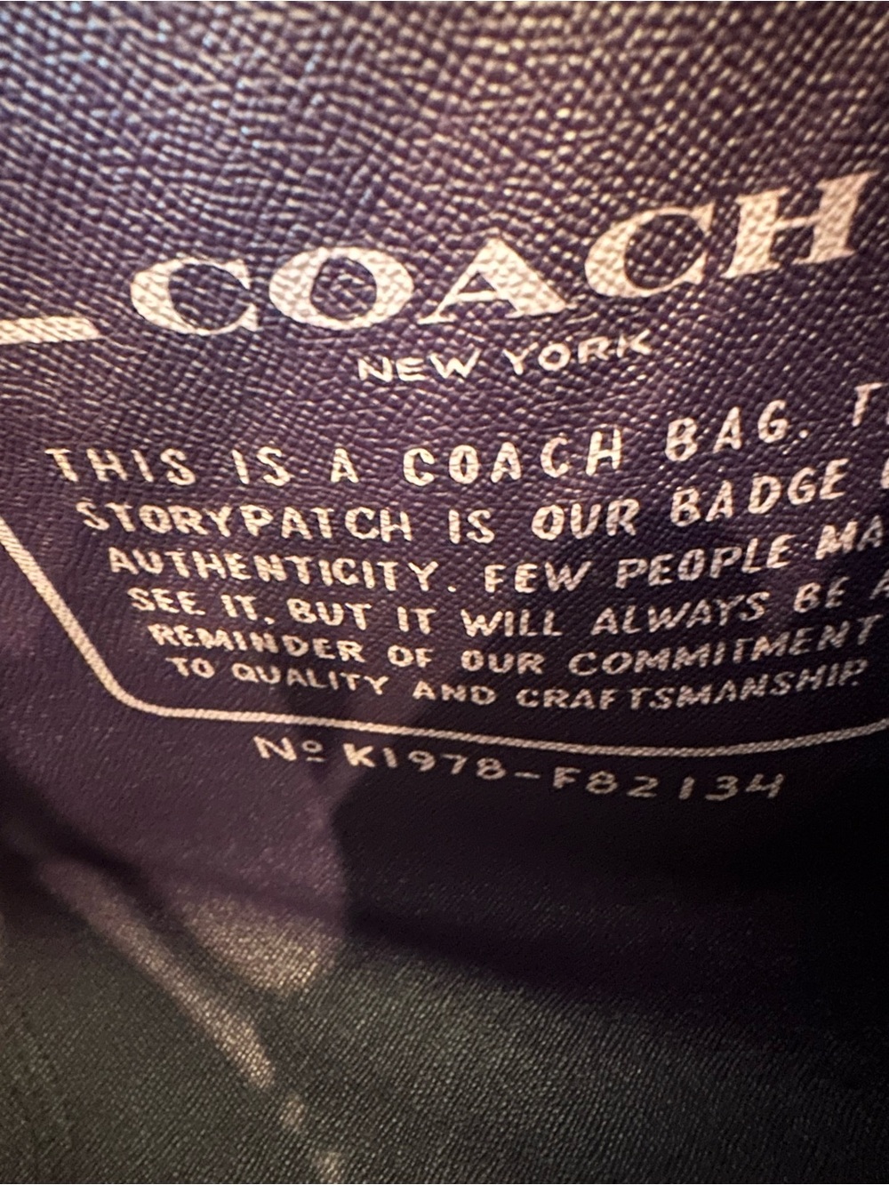 Coach #006 Purple Reversible Signature Horse & Carriage Tote - Picture 4 of 13